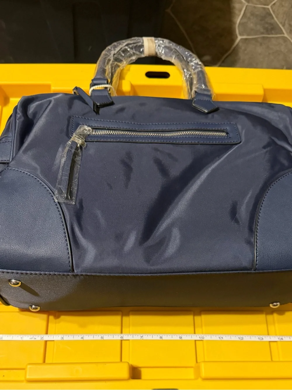 Navy Unisex Travel Duffel Bag - Sleek Nylon Carryall